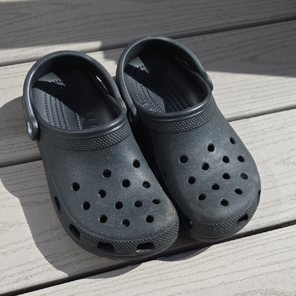 Kids Black Crocs